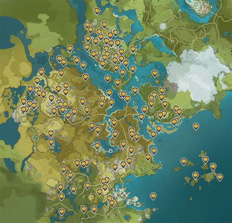 интерактивная карта геншин геокулы